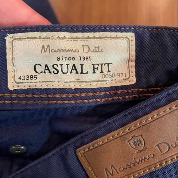 Casual blue pants - Massimo Dutti - Picture 2 of 6